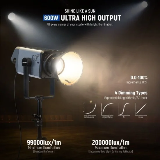 neewer as600b bi-color led video light (uk) _ Black